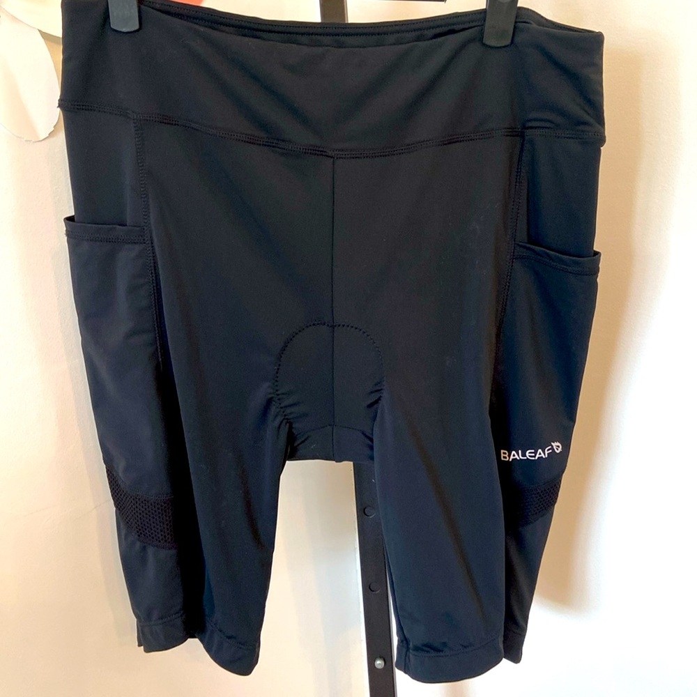 BALEAF Black Spandex Cycling Riding Shorts Size 2XL